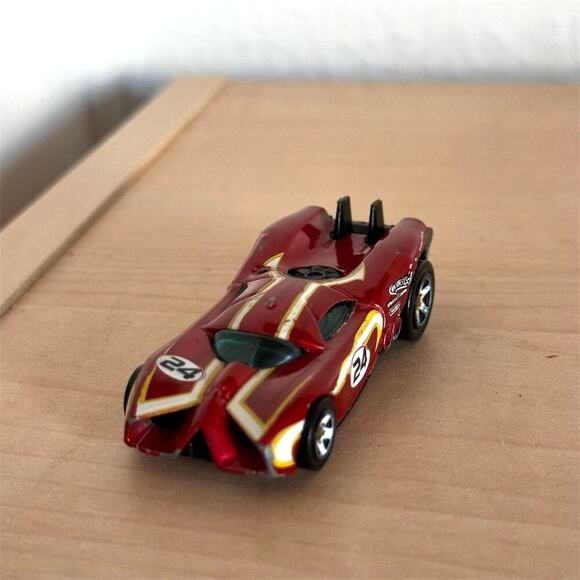 Hot Wheels Track Stars Prototype H-24 Red Diecast Car 2010 Racing theme - Picture 2 of 6